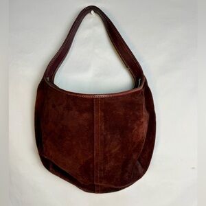 Coach Vintage Elegant Burgundy Suede Women's Bag